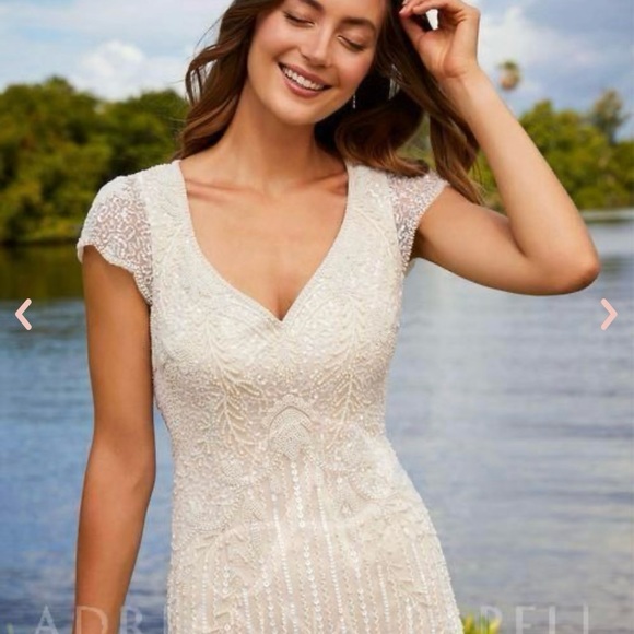 Adrianna Papell wedding dress size 16 - Picture 1 of 5